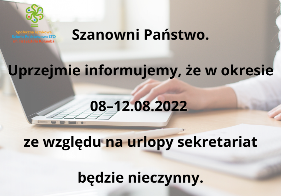 Sekretariat nieczynny grafika