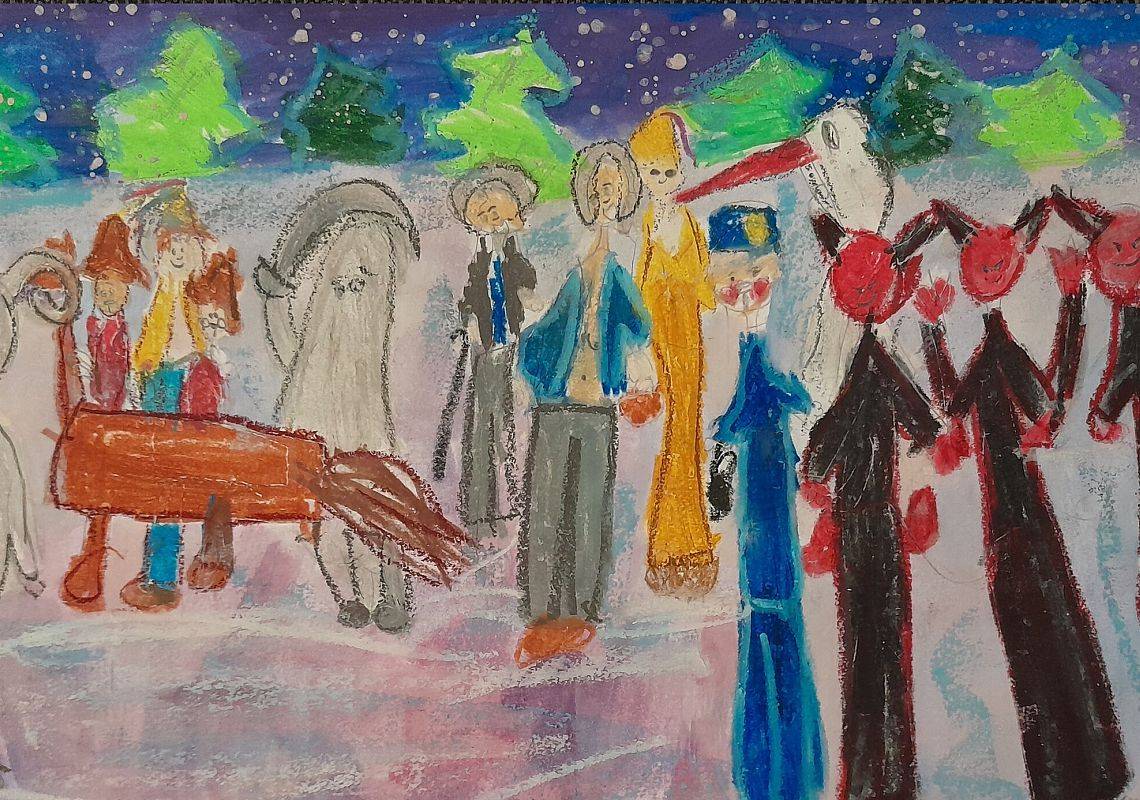 NAGRODA w XIX Ogólnopolskim Konkursie plastycznym "Moje spotkanie z folklorem” grafika