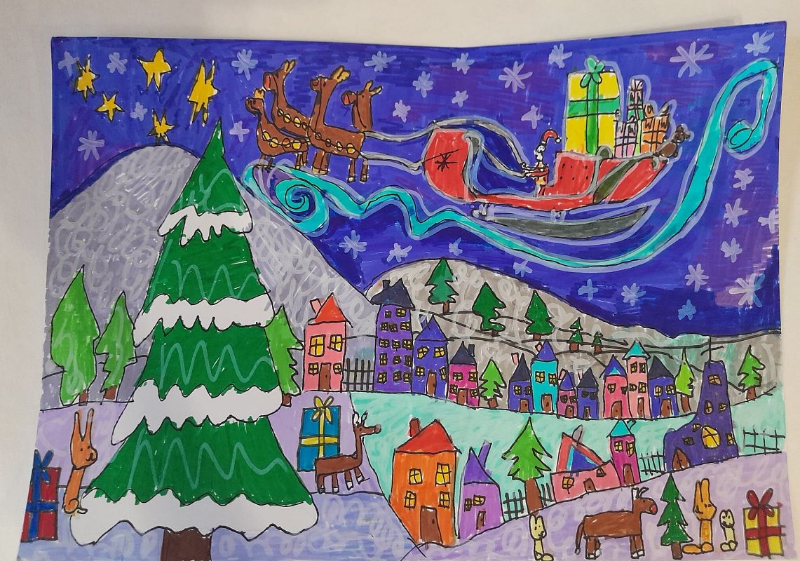 Nagroda w Powiatowym Konkursie Plastycznym ,,Projekt - pocztówka" grafika