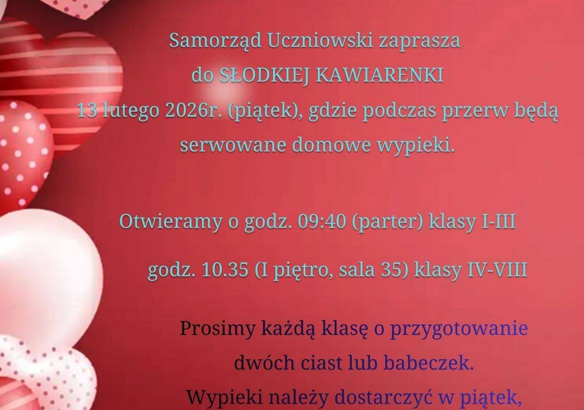 Walantynki z Samorządem Uczniowskim grafika