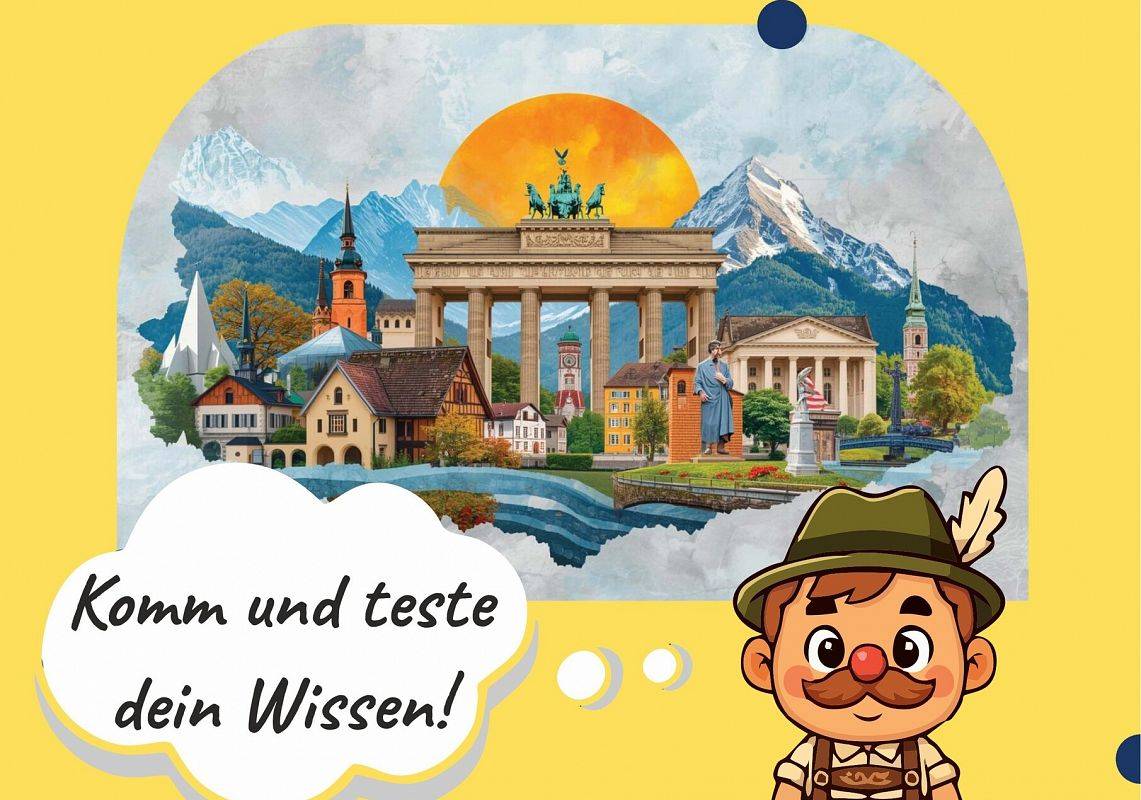 Zapraszamy do udziału w konkursie „Test wiedzy o krajach niemieckojęzycznych”! grafika