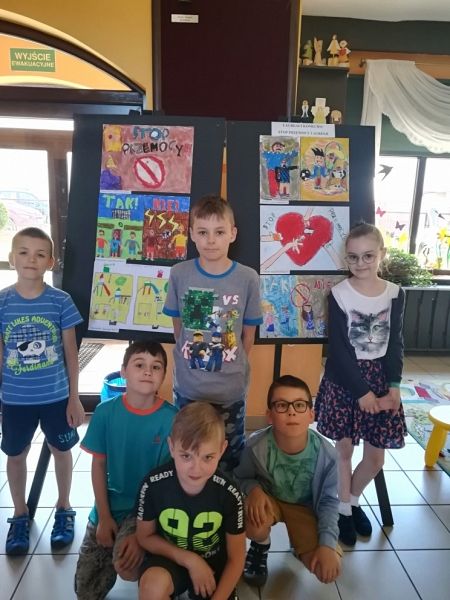 Grafika #0: SZKOLNY KONKURS PLASTYCZN STOP AGRESJI I PRZEMOCY ROZSTRZYGNIĘTY grafika