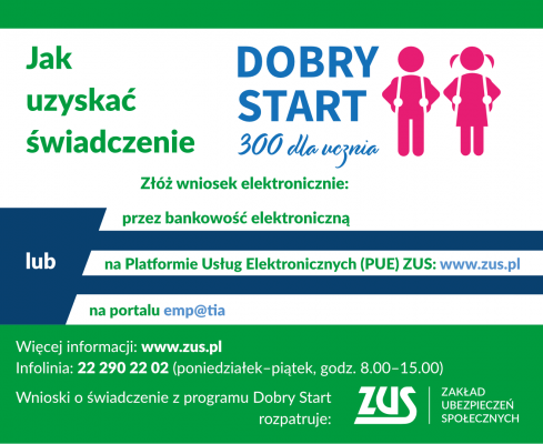 Zmiany w programie Dobry Start