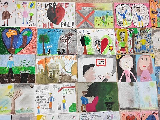 Konkurs plastyczny dla uczniów pt. „Nie pal przy mnie, proszę."