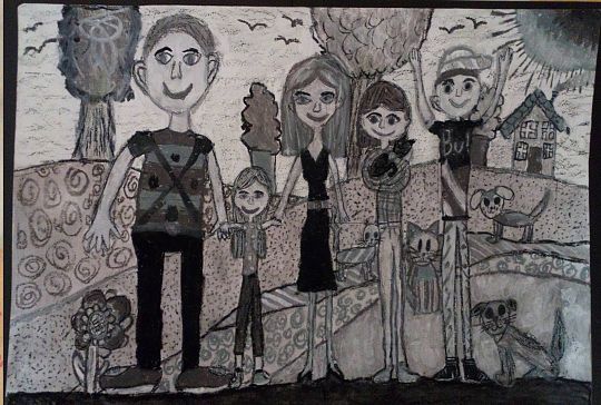 WYRÓŻNIENIE HONOROWE w 17. Ogólnopolskim Konkursie Plastycznym "Portret rodzinny w szarościach”