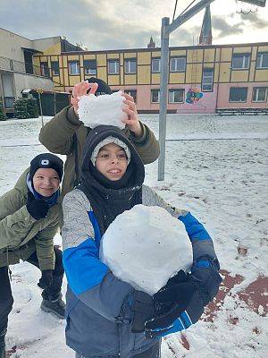 Pierwszy większy śnieg tej jesieni 