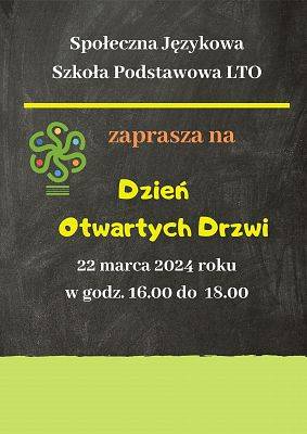 Dzień Otwartych Drzwi w Społecznej Językowej Szkole Podstawowej LTO  - relacja