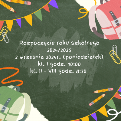 Rozpoczęcie roku szkolnego 2024/2025
