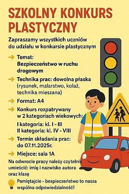UWAGA! SZKOLNY KONKURS PLASTYCZNY