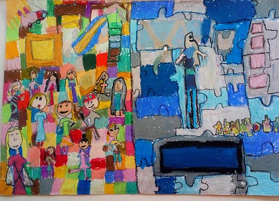 "Autyzm - wiem, rozumiem, pomagam" prace konkursowe grafika