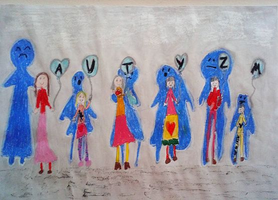 "Autyzm - wiem, rozumiem, pomagam" prace konkursowe grafika