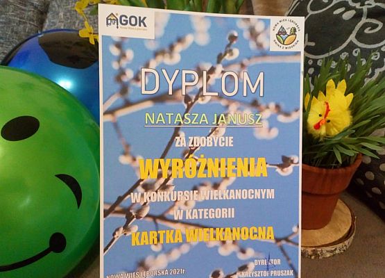 Nagrodzeni w Gminnym Konkursie Wielkanocnym grafika