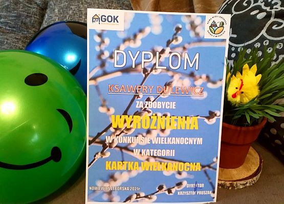 Nagrodzeni w Gminnym Konkursie Wielkanocnym grafika