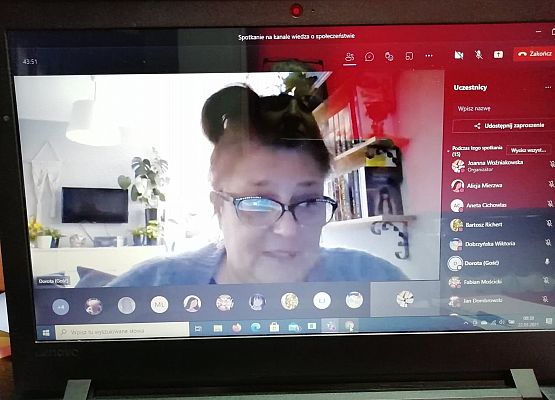 Spotkanie on-line z panią Dorotą Jankowiak - Dąbrowską grafika
