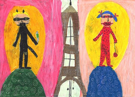 Nagrody w Ogólnopolskim Konkursie Plastycznym "Prawdziwy bohater nosi maskę" grafika