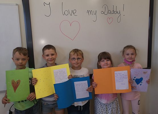 Dzień Taty w klasie 1a grafika