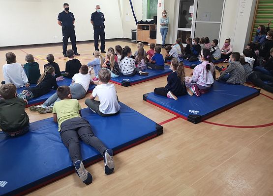 Spotkanie z policjantem grafika