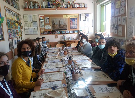 Warsztaty kaszubskie dla gości z Erasmus + grafika