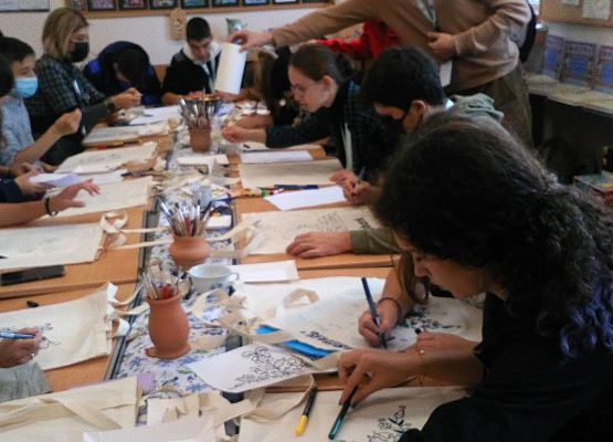 Warsztaty kaszubskie dla gości z Erasmus + grafika