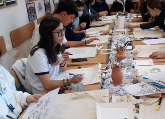 Warsztaty kaszubskie dla gości z Erasmus + grafika