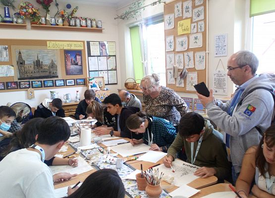 Warsztaty kaszubskie dla gości z Erasmus + grafika