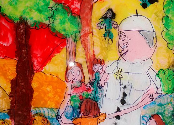 Nagrody w Powiatowym Konkursie Plastycznym ,,Jan Paweł II - Nie lękajcie się!"  grafika