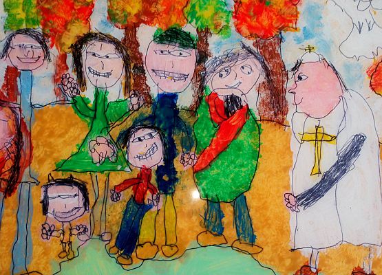 Nagrody w Powiatowym Konkursie Plastycznym ,,Jan Paweł II - Nie lękajcie się!"  grafika