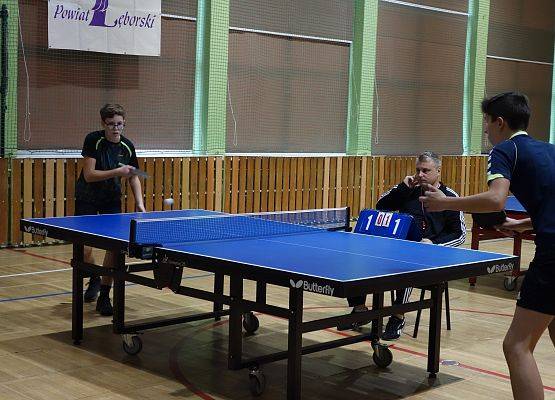 Jonatan i Paweł Mistrzami powiatu w tenisie stołowym! grafika