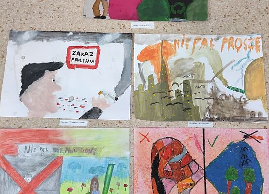Konkurs plastyczny dla uczniów pt. „Nie pal przy mnie, proszę." grafika
