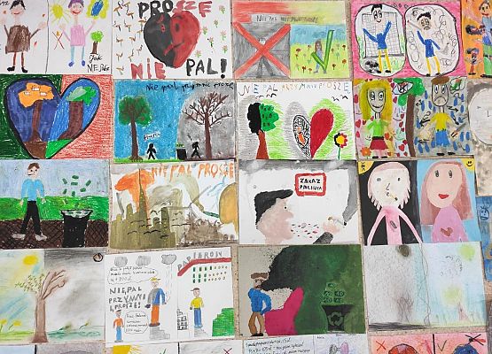 Konkurs plastyczny dla uczniów pt. „Nie pal przy mnie, proszę." grafika