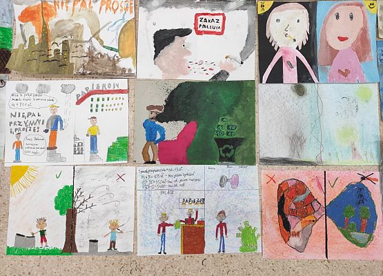 Konkurs plastyczny dla uczniów pt. „Nie pal przy mnie, proszę." grafika