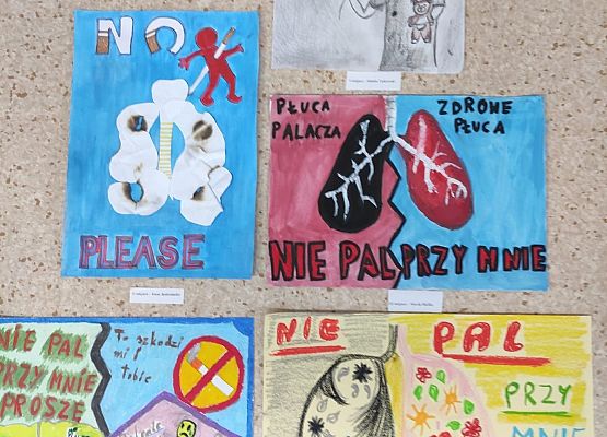 Konkurs plastyczny dla uczniów pt. „Nie pal przy mnie, proszę." grafika