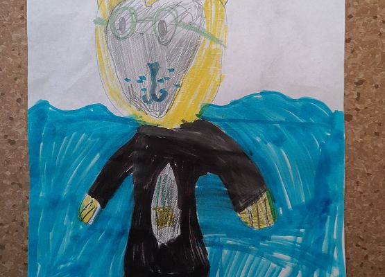 Nasz przyjaciel Miś oczami uczniów klasy 2a grafika