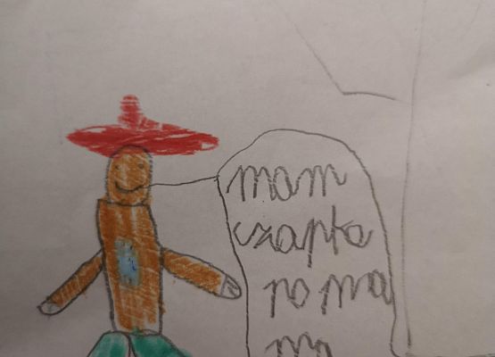 Nasz przyjaciel Miś oczami uczniów klasy 2a grafika