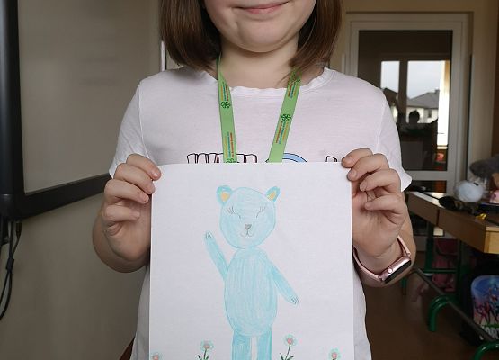 Nasz przyjaciel Miś oczami uczniów klasy 2a grafika