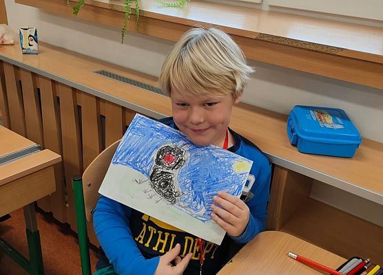 Dzień Pluszowego Misia w klasie 1a grafika