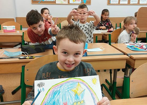 Dzień Pluszowego Misia w klasie 1a grafika