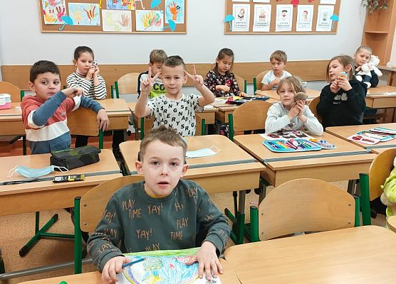 Dzień Pluszowego Misia w klasie 1a grafika