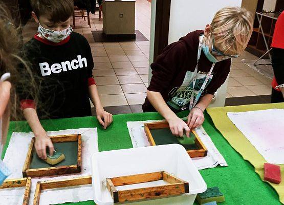 Klasa 4 na warsztatach w Muzeum grafika
