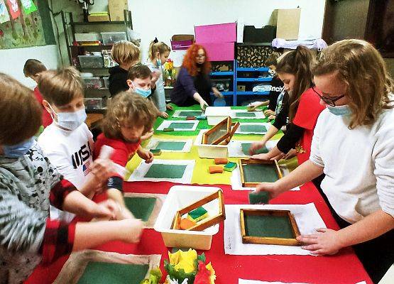 Klasa 4 na warsztatach w Muzeum grafika