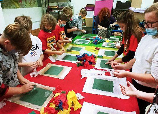 Klasa 4 na warsztatach w Muzeum grafika