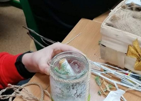 Świąteczne lampiony grafika