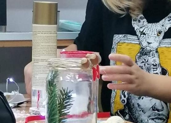 Świąteczne lampiony grafika