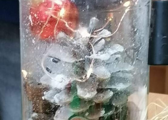 Świąteczne lampiony grafika