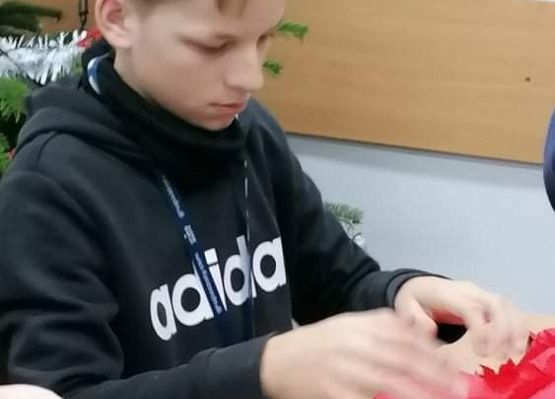 Świąteczne lampiony grafika