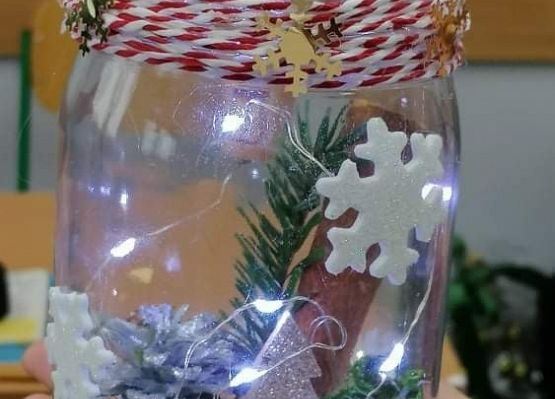 Świąteczne lampiony grafika