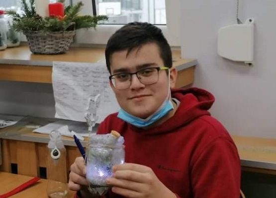 Świąteczne lampiony grafika