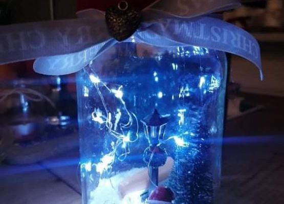 Świąteczne lampiony grafika