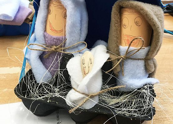 Ekologiczne szopki bożonarodzeniowe grafika