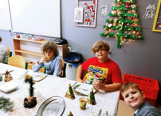 Wigilia w klasie 4 grafika